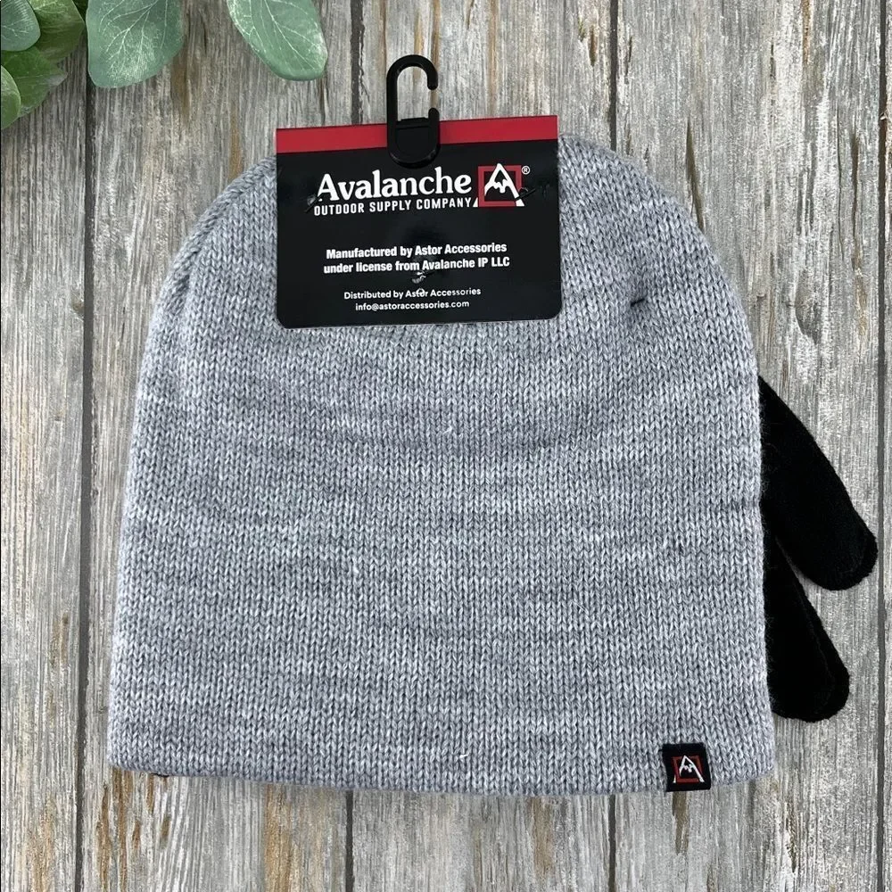 Avalanche Winter Beanies & Gloves 3-Piece Set - Picture 3 of 4